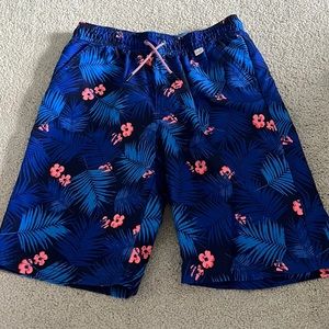 floral swimming trunks
